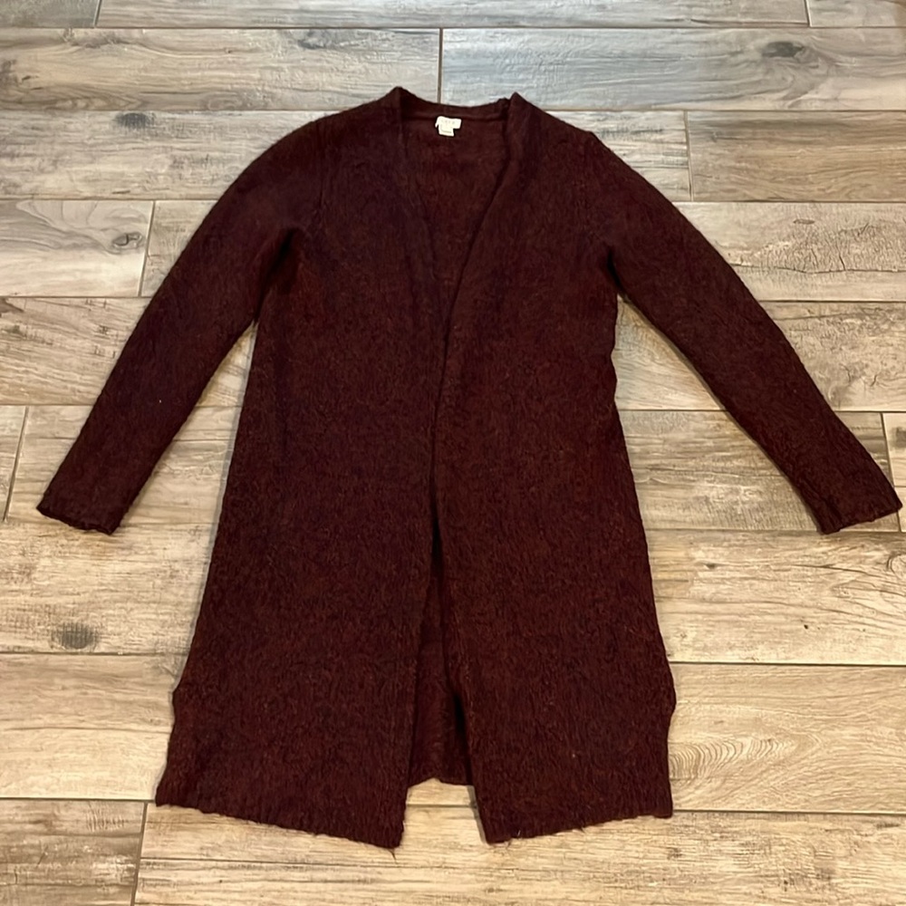 EUC J. Crew duster sweater, sz XS